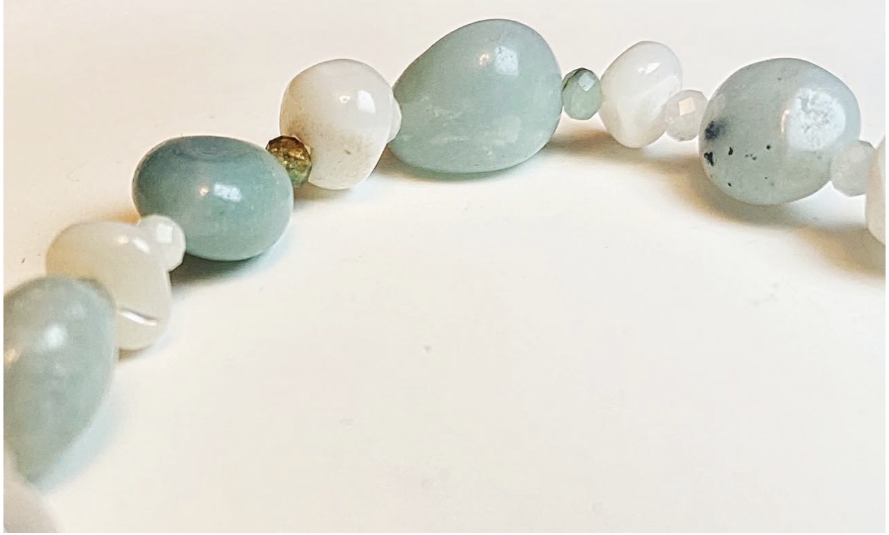 Amazonite & White Shell Harmony Bracelet photo 3