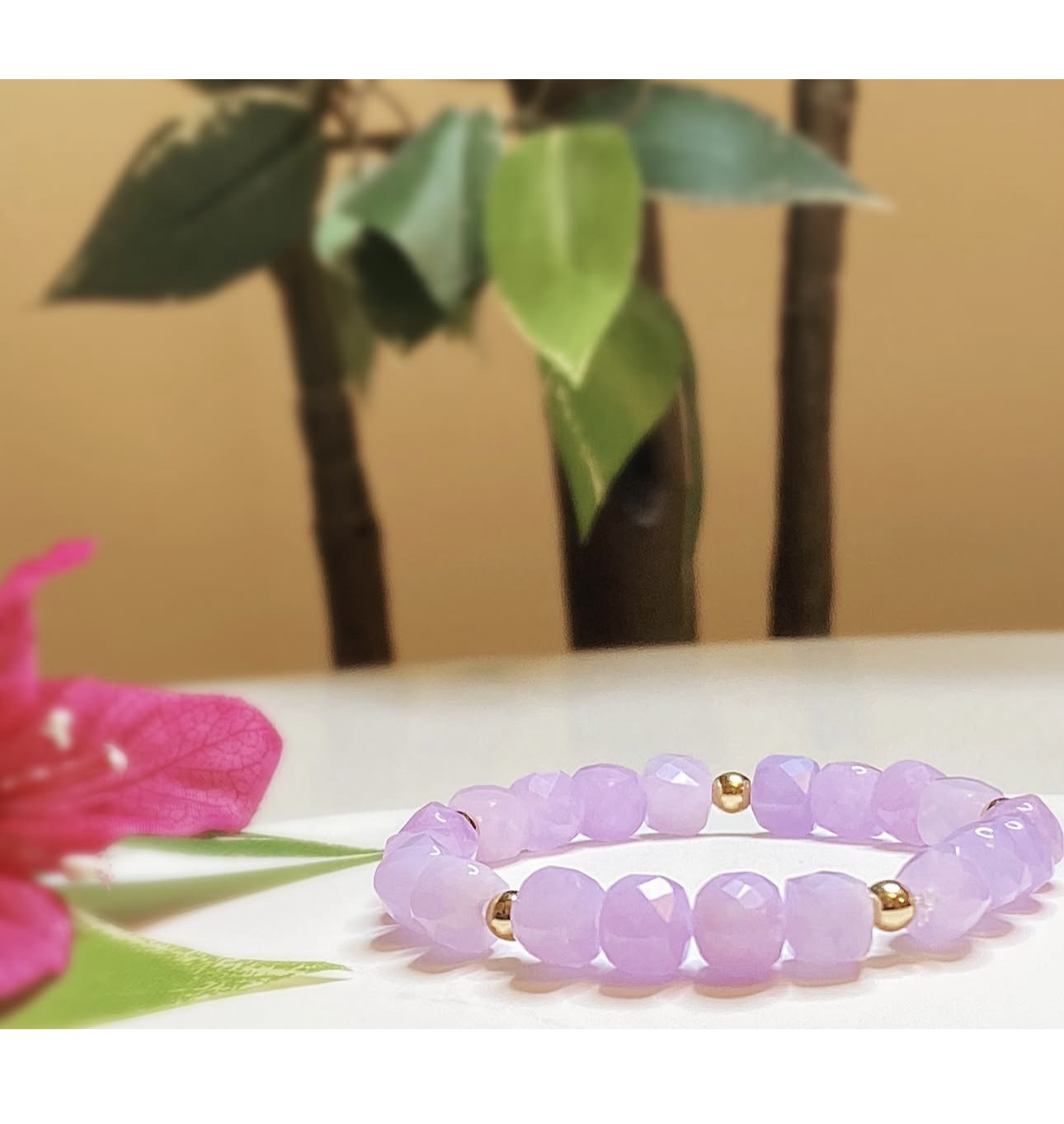 Lavender Jade Harmony Bracelet photo 2