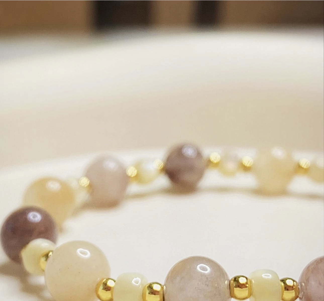 Natural Jade & Sea Shell Harmony Bracelet photo 3