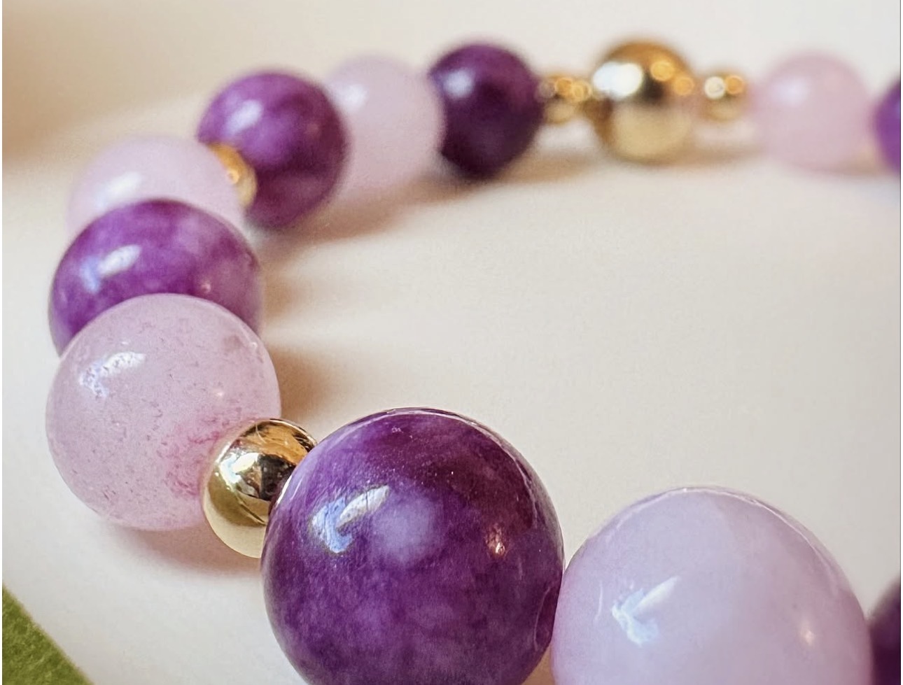 Purple Spodumene & Rose Quartz Harmony Bracelet photo 3