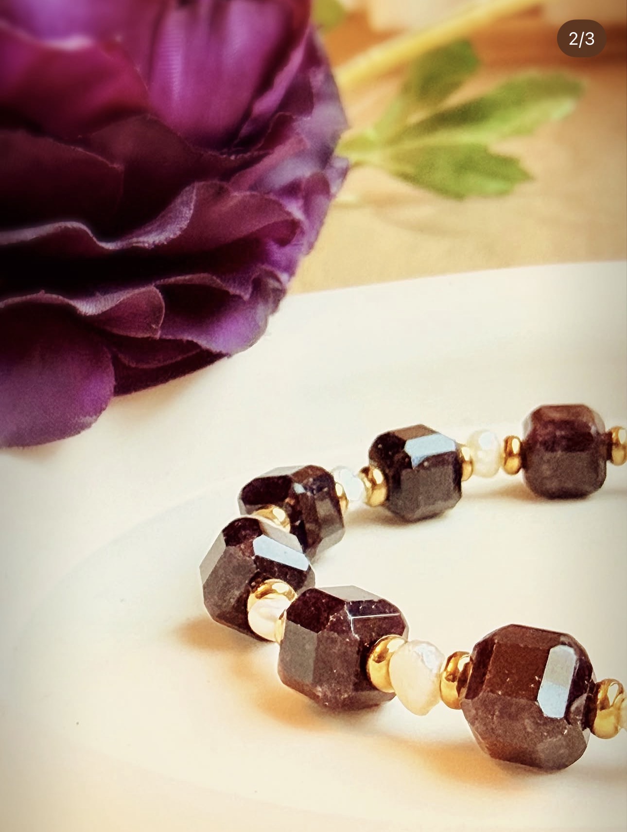 Garnet Harmony Bracelet photo 2
