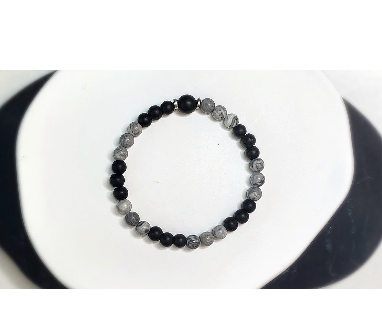 Map Jasper & Black Onyx Harmony Bracelet