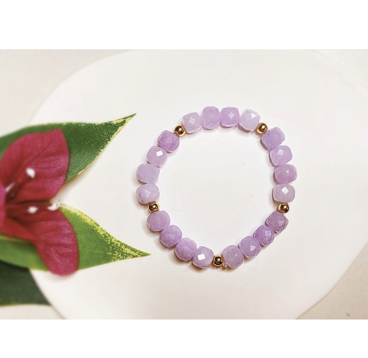 Lavender Jade Harmony Bracelet