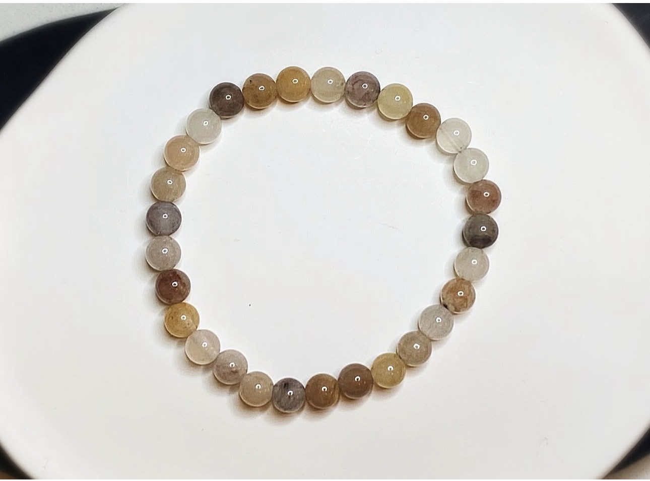 Natural Jade Earth Tones Harmony Bracelet photo 2