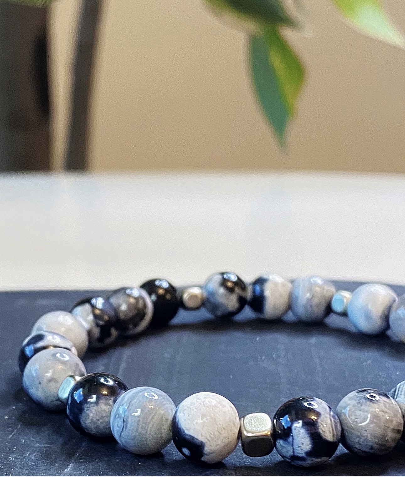 White Fire Agate Harmony Bracelet photo 2