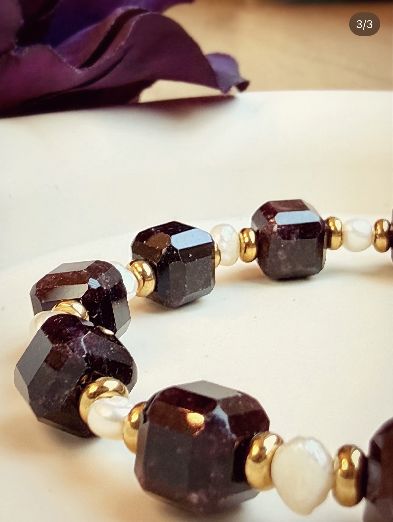 Garnet Harmony Bracelet photo 3